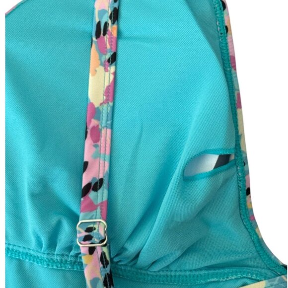 TAHARI NWT Romance Tankini Swim Set in Color/Water Lilies Women's PLUS Sz 3X - Picture 9 of 10